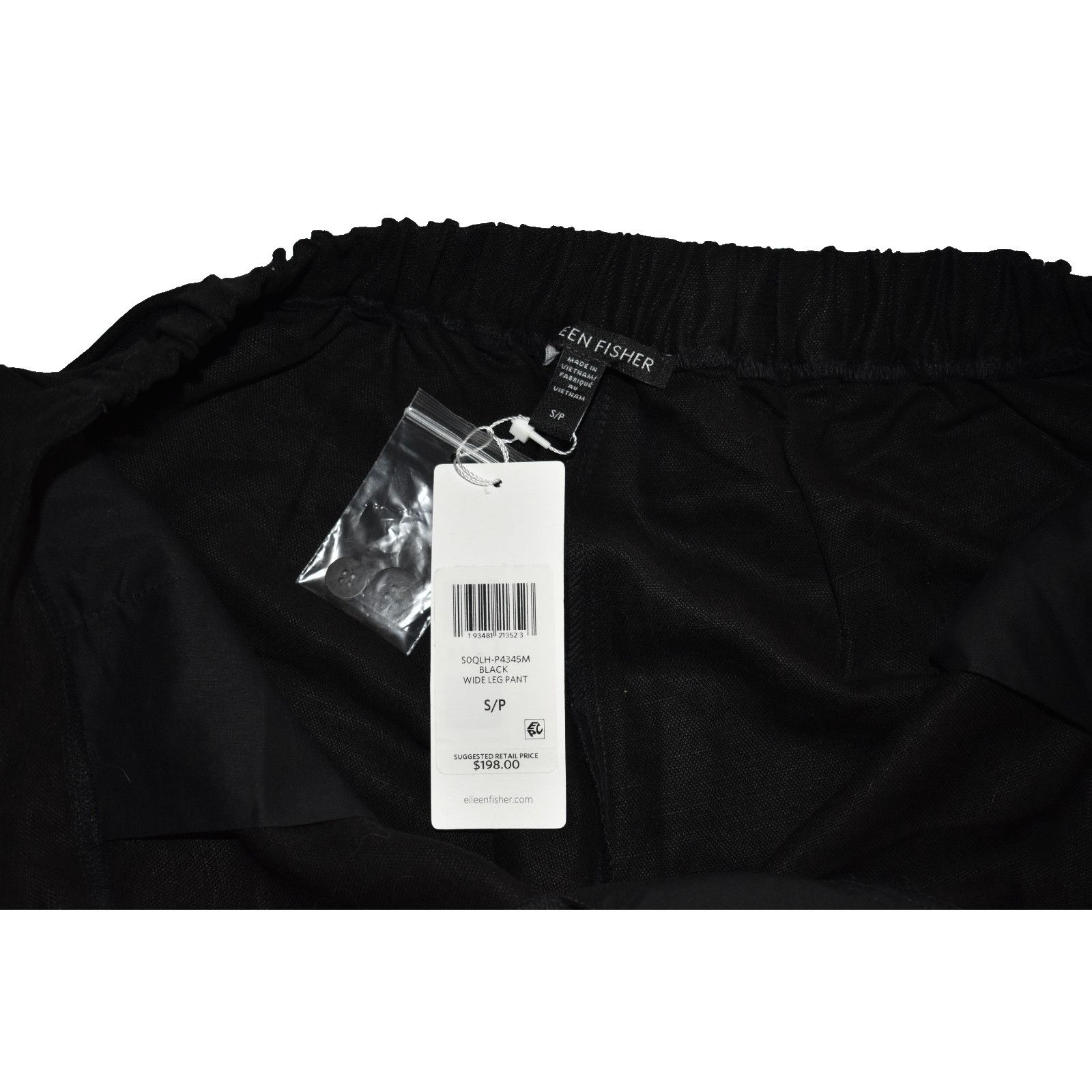 Eileen Fisher NWT EILEEN FISHER Org Linen Wide Leg Slub Pants Size S $198 Size 30" / US 8 / IT 44 - 4 Thumbnail