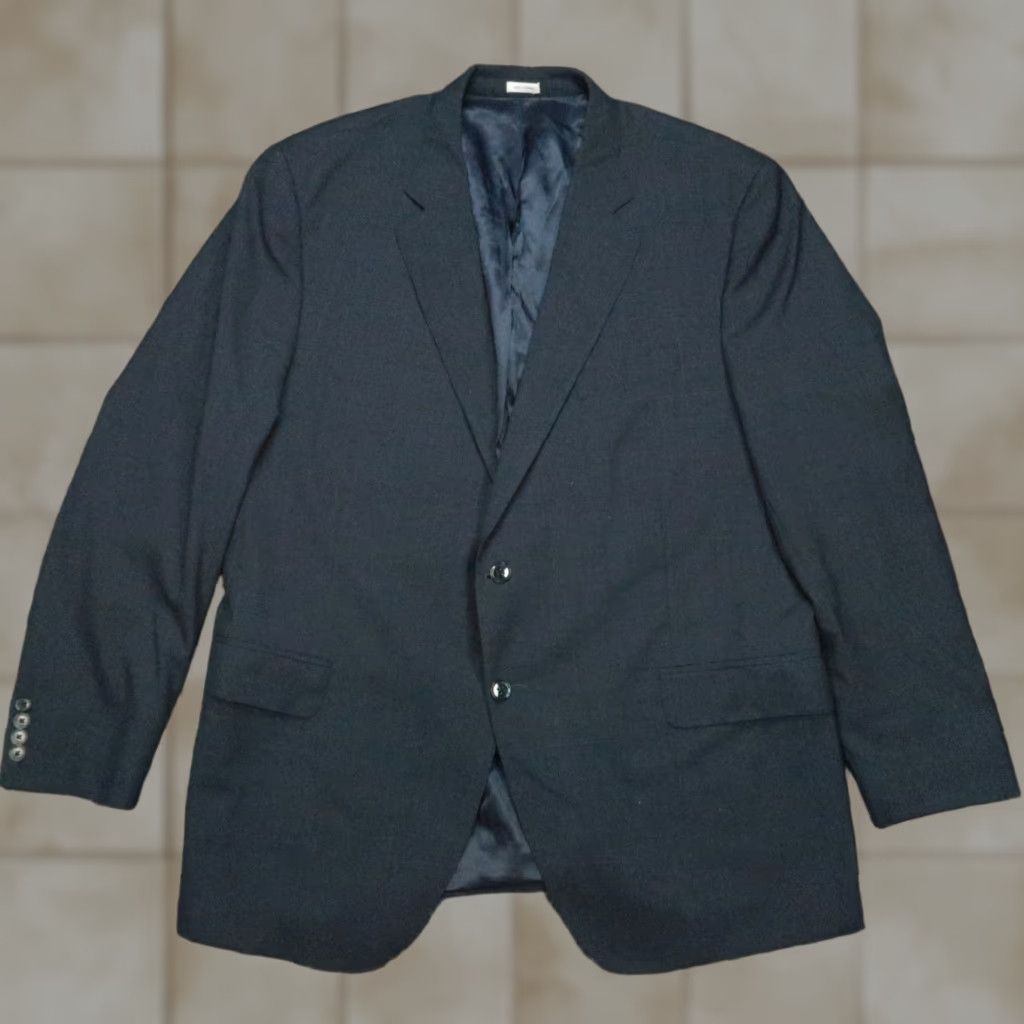 Peter Millar Peter Millar Blazer Men 50T Blue Wool Formal Double-Vented Sport Coat Jacket Size 50R - 1 Thumbnail