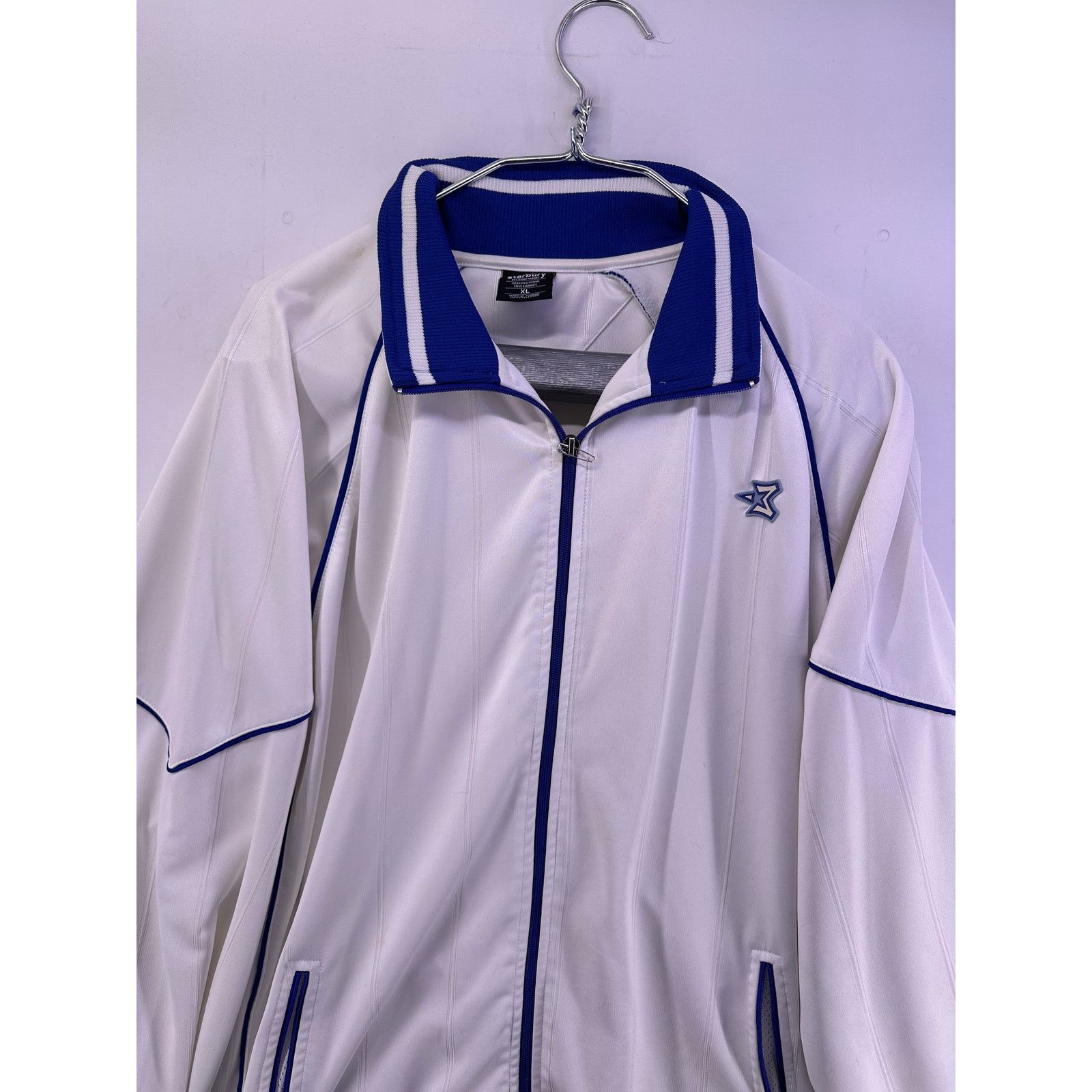 & Other Stories Vint Starbury Stephon Marbury White Track Jacket Sz Large Size US XL / EU 56 / 4 - 6 Thumbnail