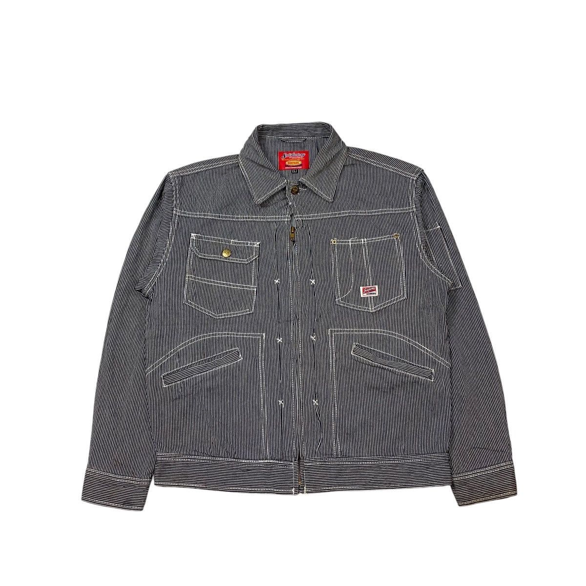 Japanese Brand × Mister Freedom × Vintage Vintage Dogman Satisfactory Hickory Stripe Jacket Size US L / EU 52-54 / 3 - 6 Thumbnail