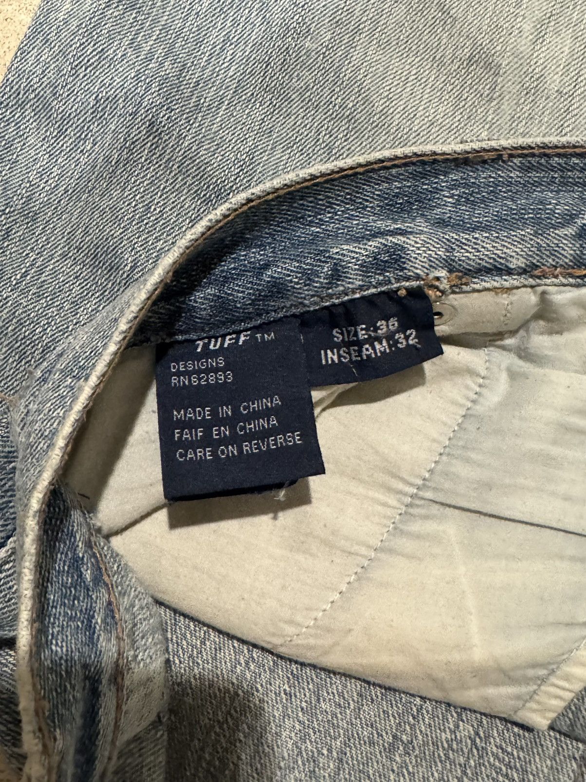 Vintage vintage light wash jeans Size US 36 / EU 52 - 2 Thumbnail