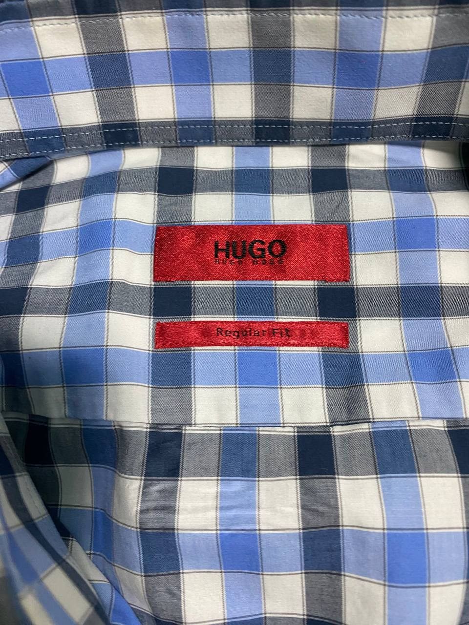 Hugo Boss Hugo Boss basic checkered classic shirt Size US XL / EU 56 / 4 - 3 Thumbnail
