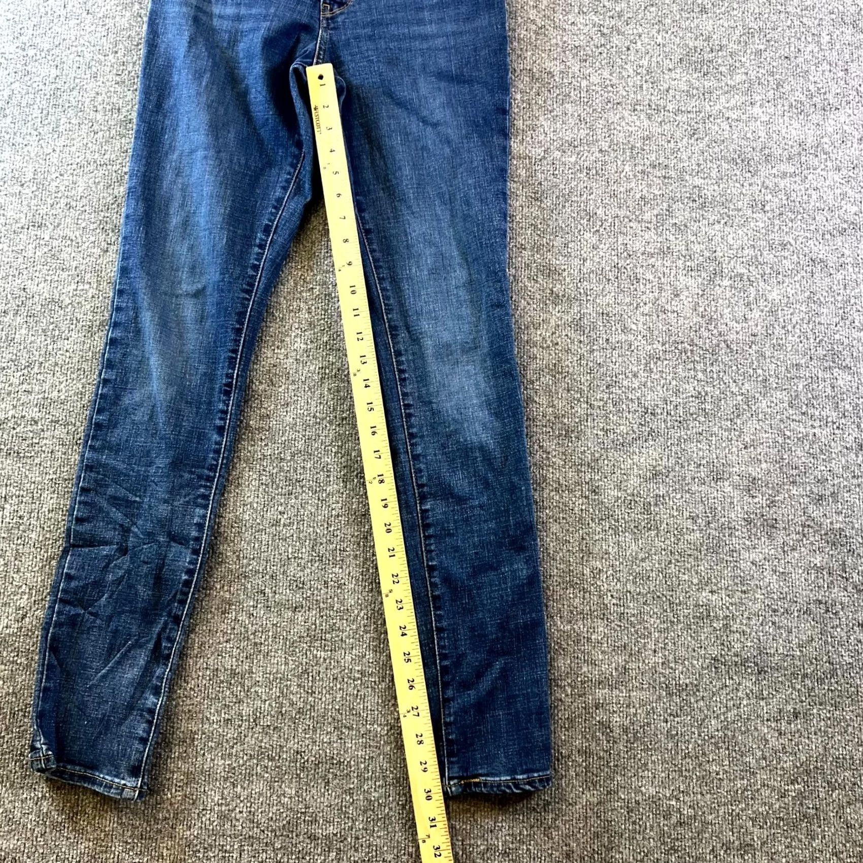 Levi's Levi's 311 Skinny Jeans Women's 29x30 Blue Cotton Denim Stretch Mid Rise Regular Fit 5-Pocket Style Jeans Size 29" - 3 Thumbnail