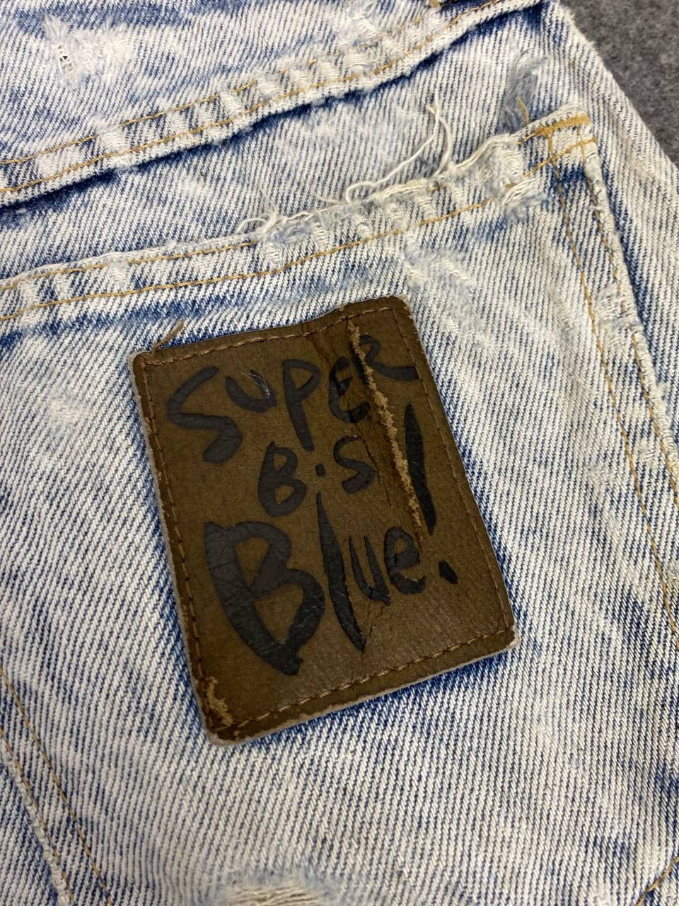 Japanese Brand bobson japanese brand acid wash distressed denim Size US 30 / EU 46 - 4 Thumbnail