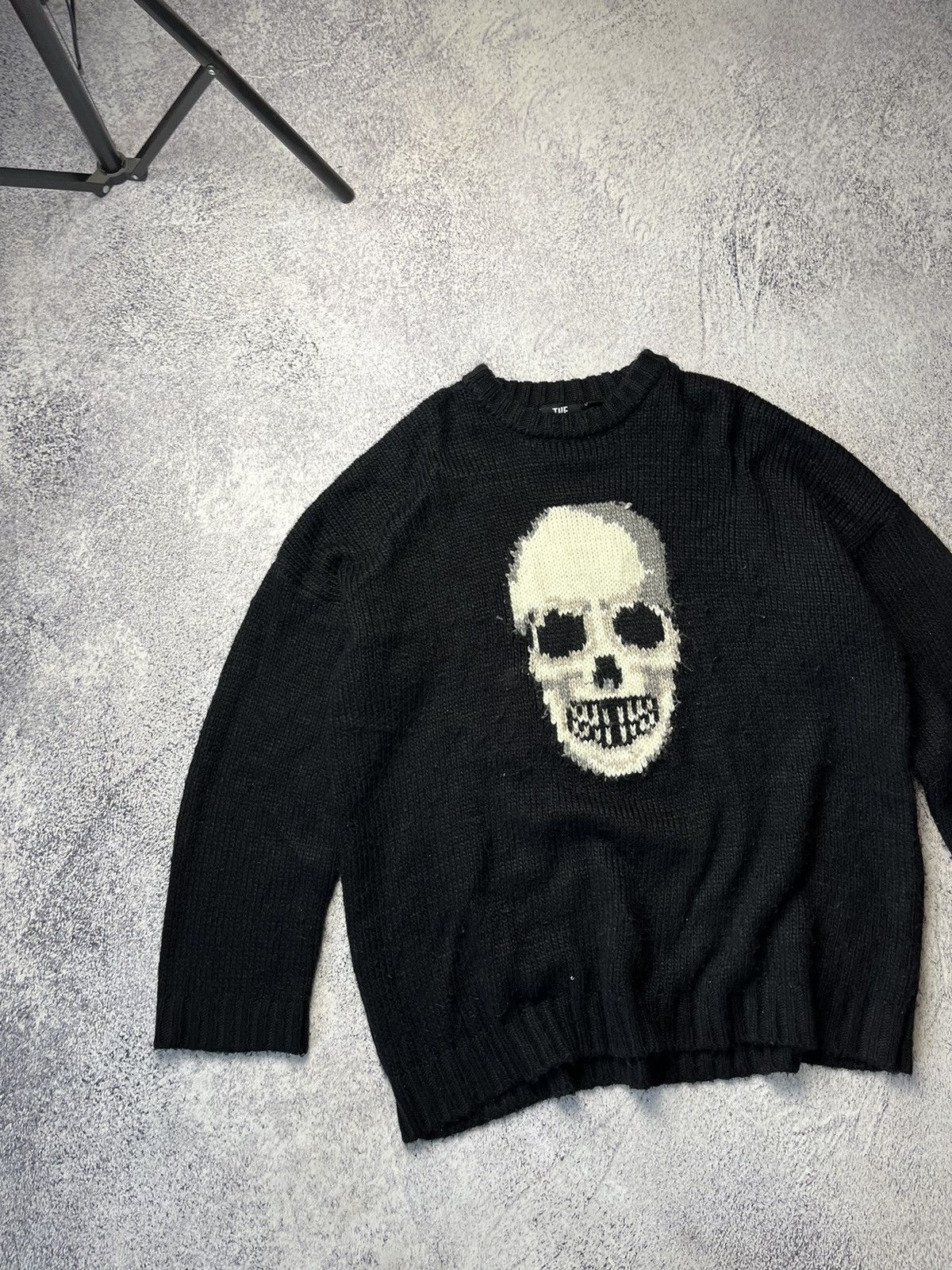 The Ragged Priest Y2K The Ragged Priest Skeleton Hype Sweater Knitted 90s Size US L / EU 52-54 / 3 - 3 Thumbnail