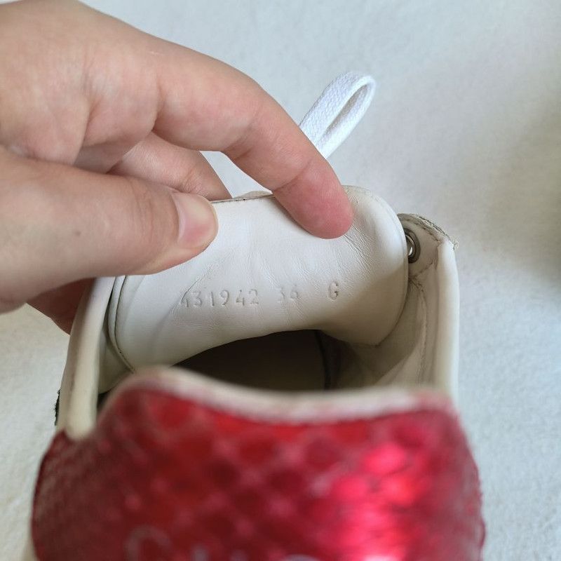 Gucci Gucci Ace Leather Sneakers with Bee Design -2508 Size US 6 / IT 36 - 5 Thumbnail