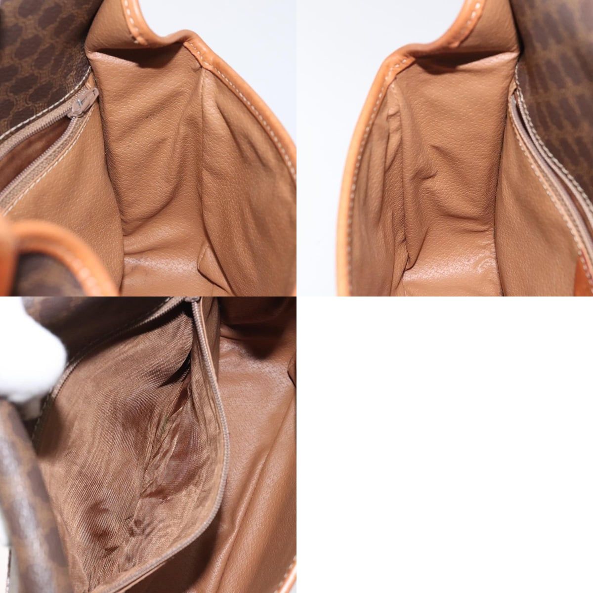 Celine CELINE Macadam Canvas Circle Shoulder Bag Pvc Leather Brown Size ONE SIZE - 12 Thumbnail