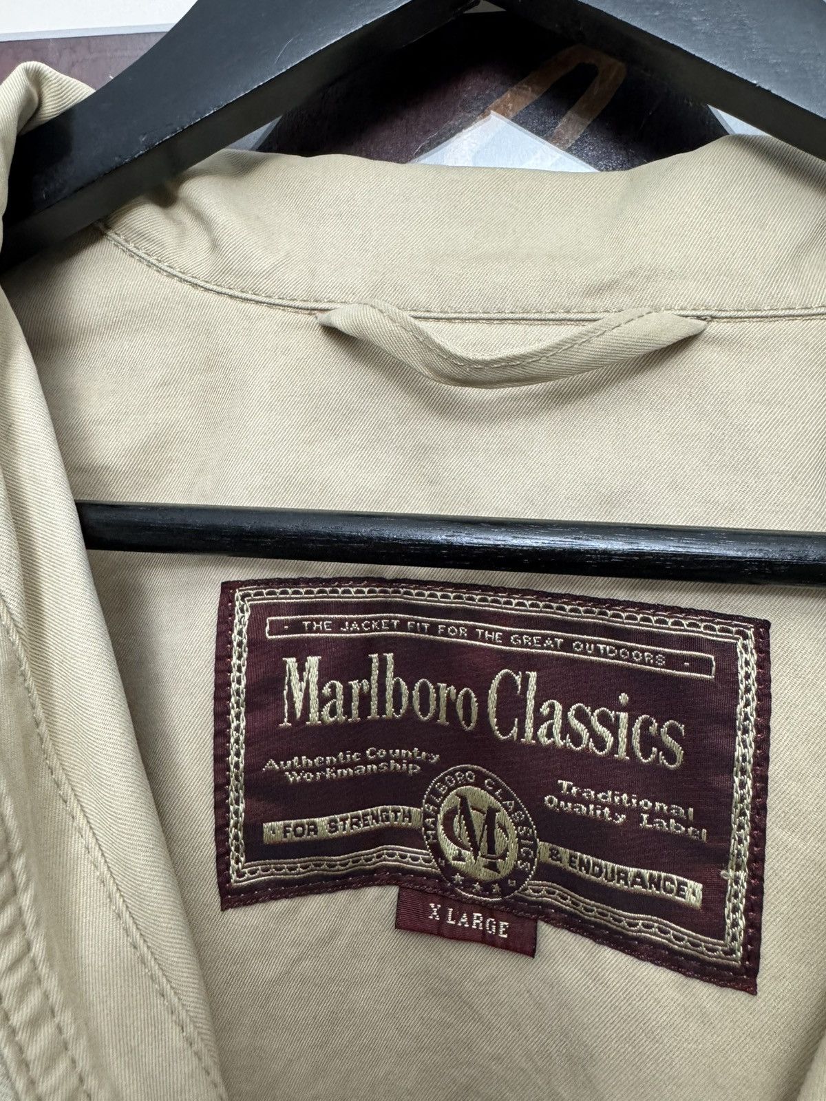 Marlboro Classics Marlboro Classics Vintage Washed Beige Jacket Detroit Rare Size US XL / EU 56 / 4 - 3 Thumbnail