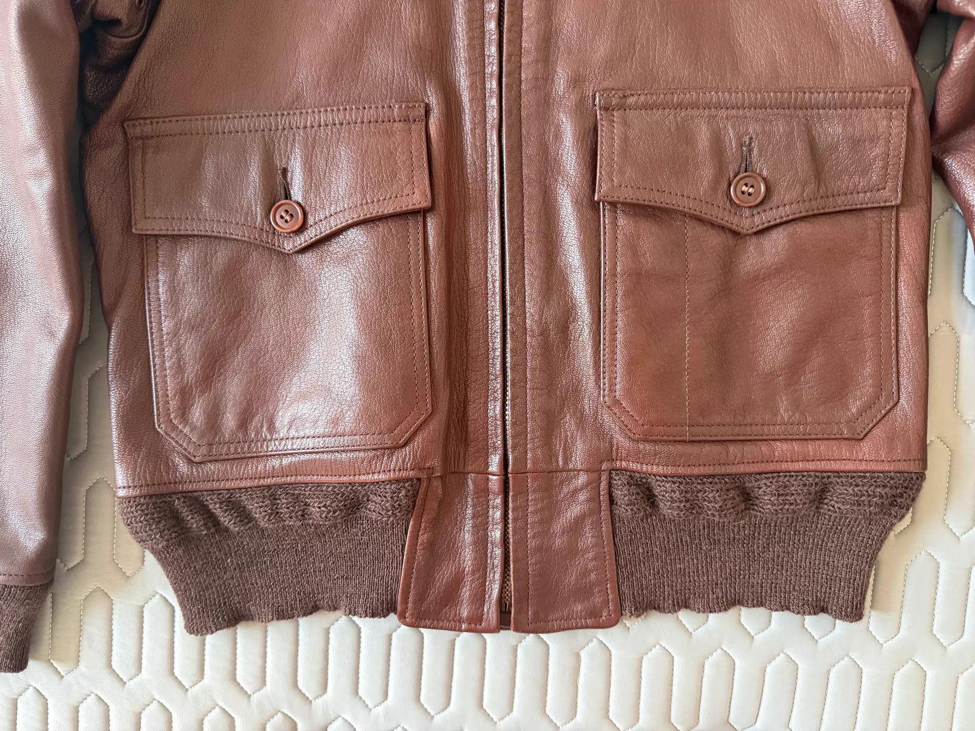 Rainbow Country rainbow country CA Bear G1 Goatskin Jacket 38 Light Wear Size XS / US 0-2 / IT 36-38 - 3 Thumbnail