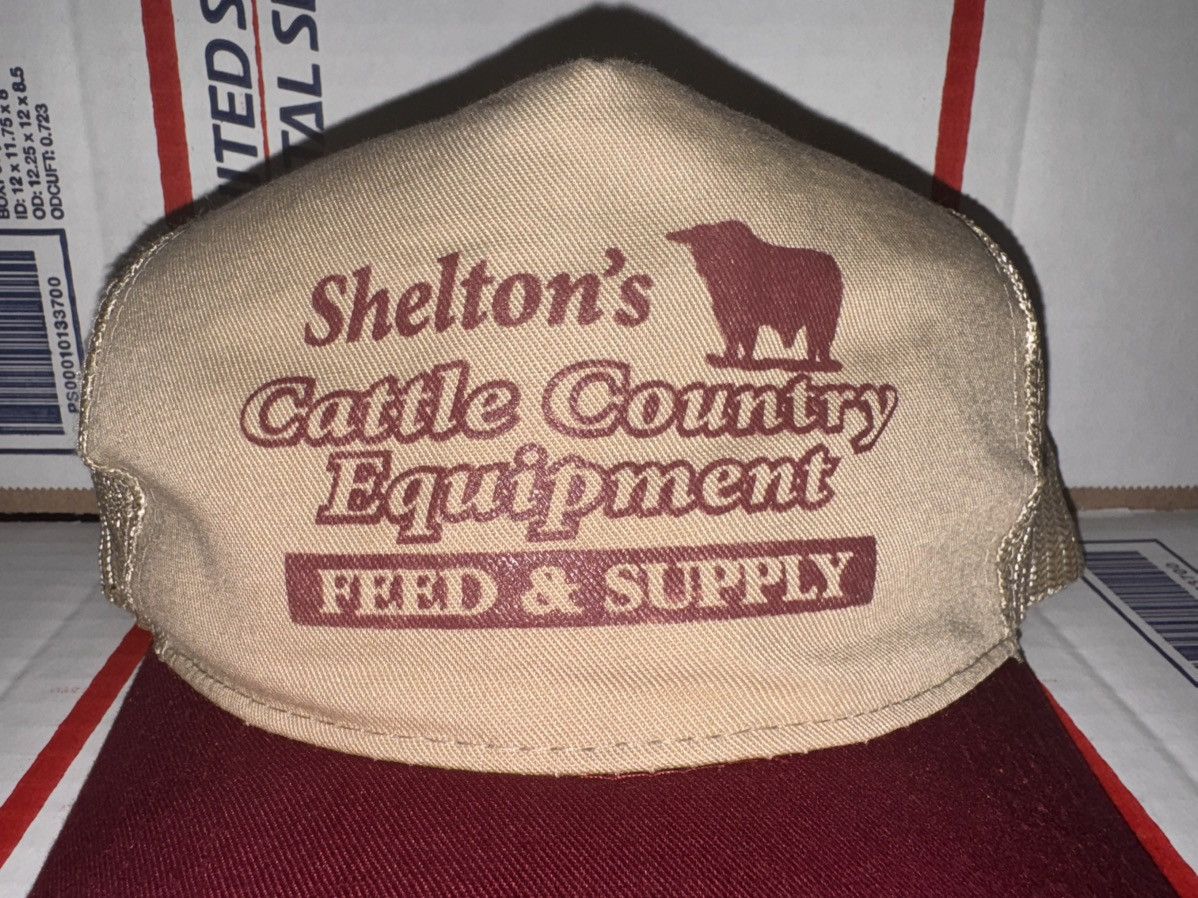 Other Vtg shelton’s cattle country farm equipment feed supply hat Size ONE SIZE - 2 Thumbnail