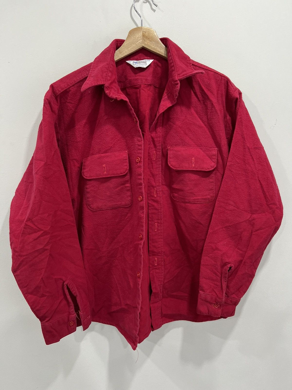 Japanese Brand Vintage Five Brother Button Up Shirt flannel Size US L / EU 52-54 / 3 - 1 Thumbnail