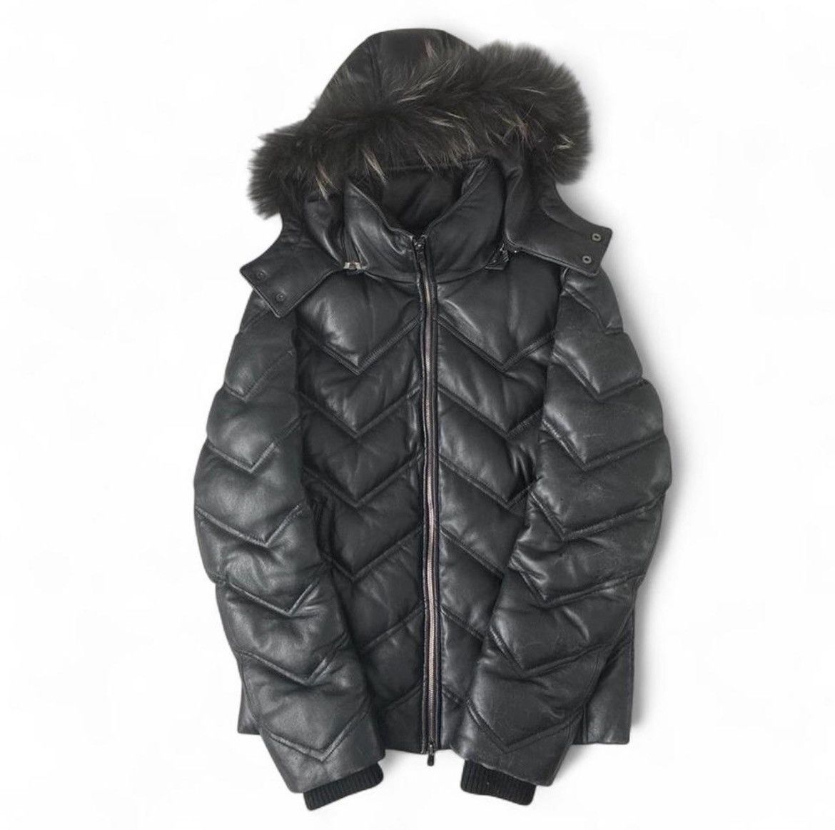 JACKROSE Jackrose leather puffer fur coat Size US M / EU 48-50 / 2 - 1 Thumbnail