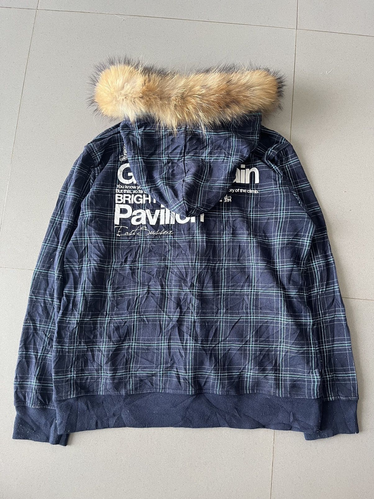 If Six Was Nine × Japanese Brand × Le Grande Bleu (L.G.B.) Japanese~Royal Craft Poem Fur Hoodie Gothic Ifsix Lgb Style Size US L / EU 52-54 / 3 - 7 Thumbnail