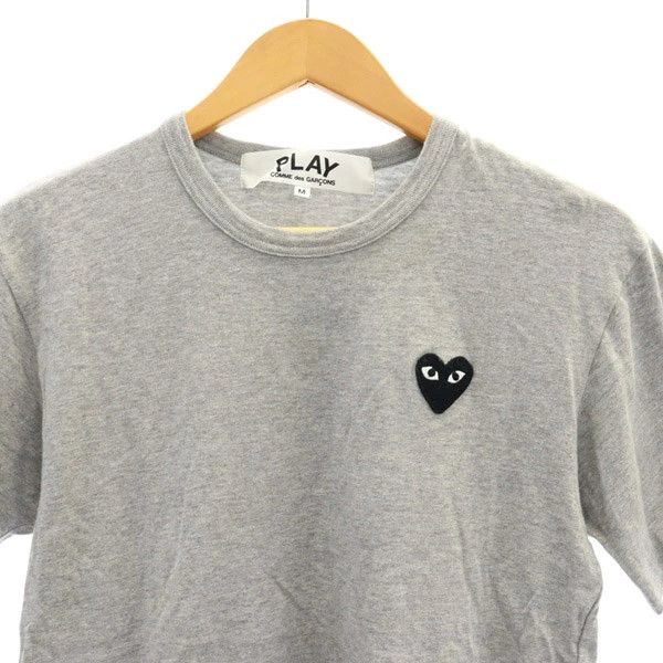 Comme des Garcons PLAY T-Shirts short sleeves one-point patch crew neck cotton Gray Size US M / EU 48-50 / 2 - 3 Thumbnail