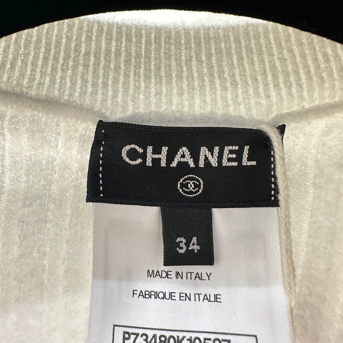Chanel Chanel Women's apr107 Pearl Crystal CC Cardigan 34 Size XS / US 0-2 / IT 36-38 - 3 Thumbnail