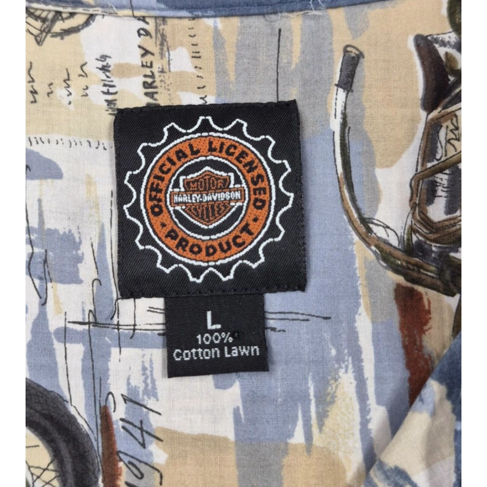 Harley Davidson Harley-Davidson Button Up Shirt Mens Large Biker Casual Hawaiian Motorcycle Shirt Size US L / EU 52-54 / 3 - 5 Thumbnail