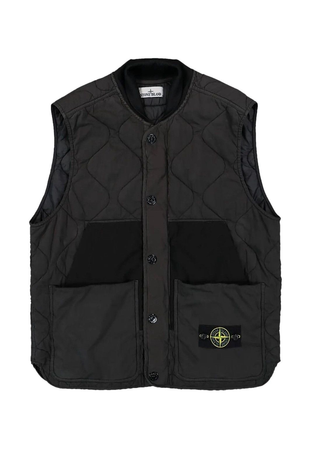 Stone Island 🔥 Stone Island 50 Fili Quilted-TC Vest Black 🔥 Size US XL / EU 56 / 4 - 15 Thumbnail
