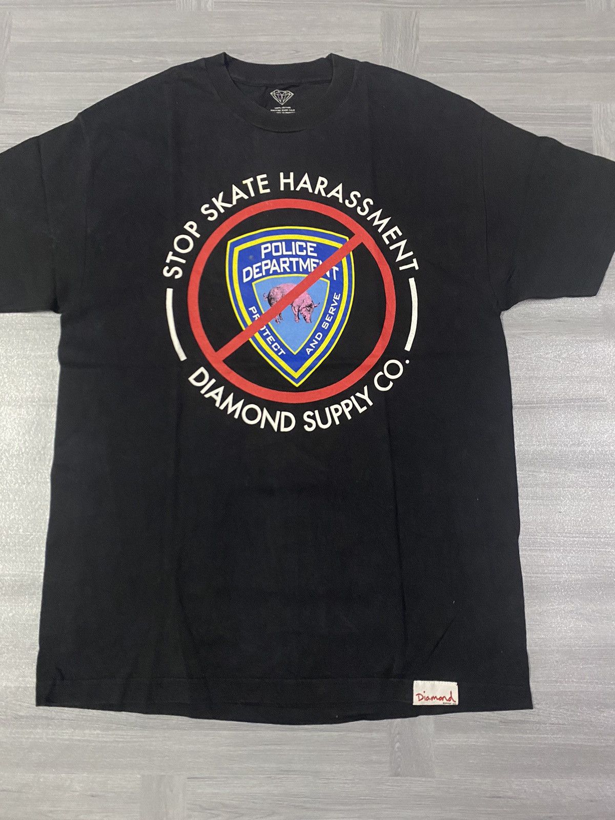 Other 💥 RARE💥 Diamond Supply Co. Stop Skate Harassment Tee Size US L / EU 52-54 / 3 - 4 Thumbnail