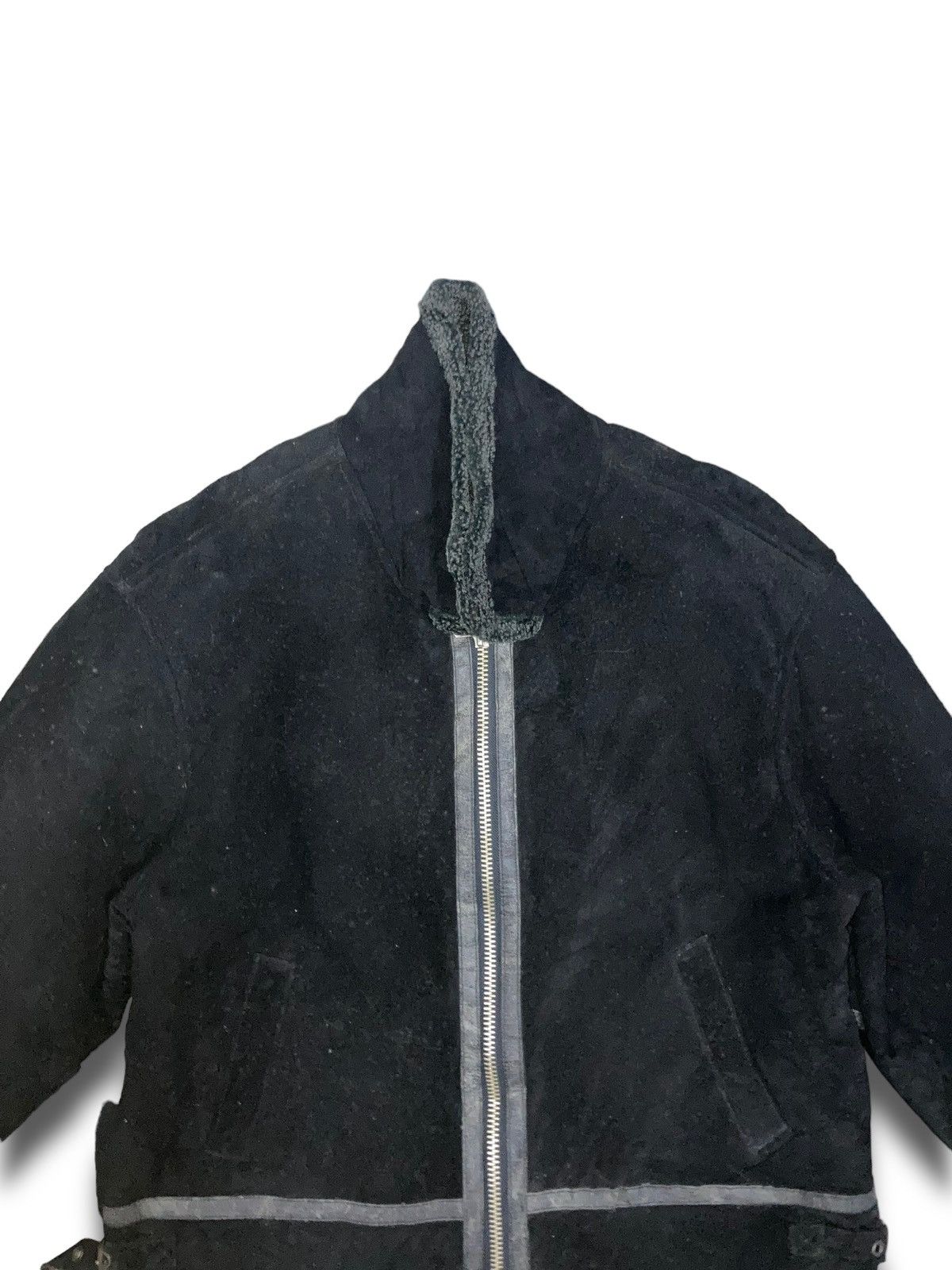 Vintage Vintage Rugged B3 Black Leather Suede Jacket Size US M / EU 48-50 / 2 - 5 Thumbnail