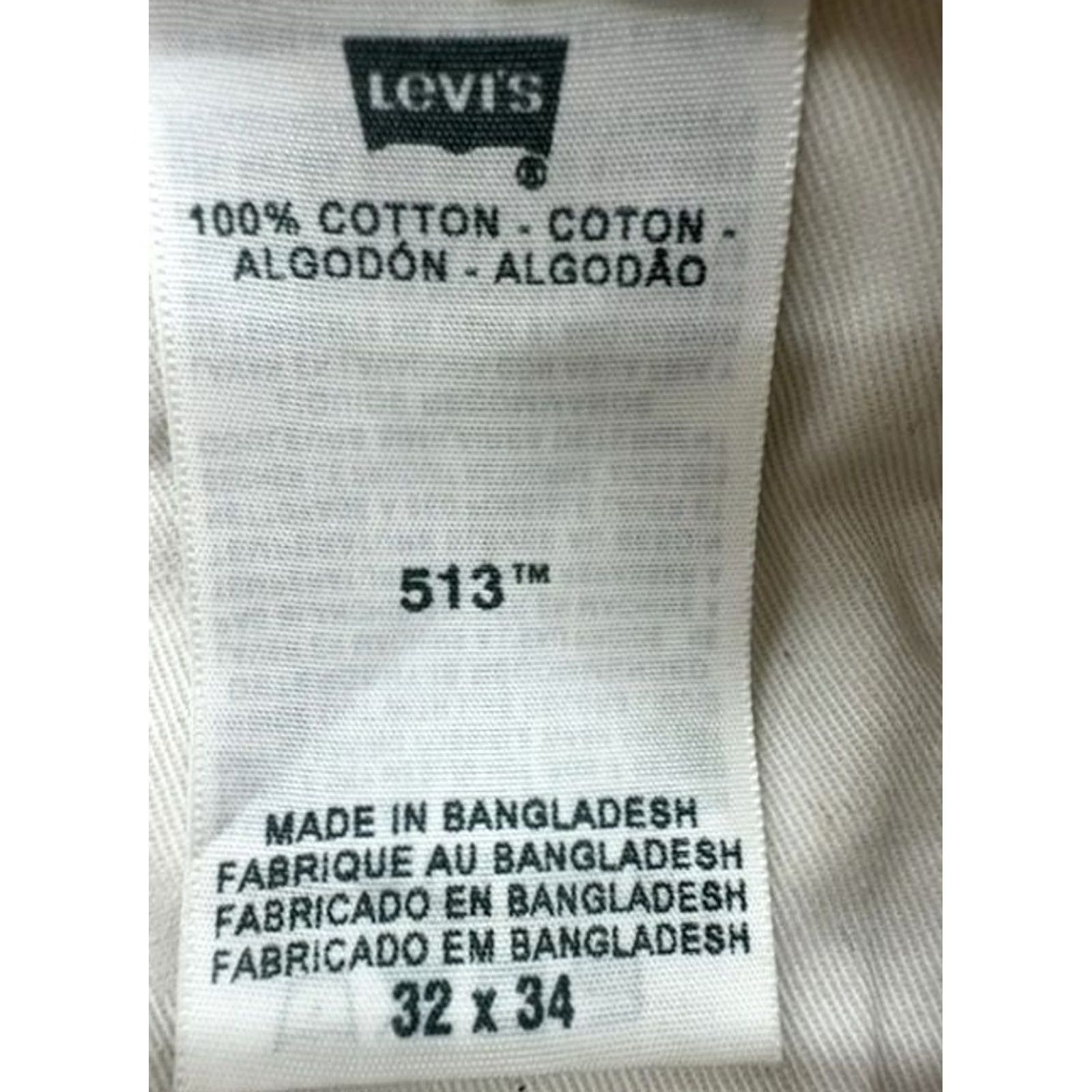 Levi's Levi's Men Slim 513 Jeans Grey 32x34 100% Cotton Denim Jeans Men Size US 32 / EU 48 - 5 Thumbnail