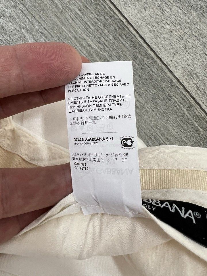Dolce & Gabbana Dolce & Gabbana Men's Shorts White-Ivory Solid Size 56 Size US 40 / EU 56 - 13 Thumbnail