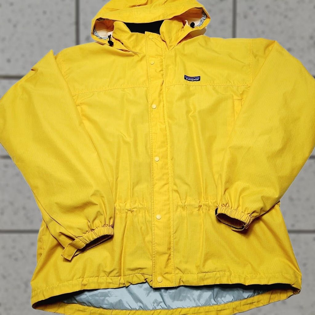 VINTAGE Patagonia Jacket Yellow Men's Large Glade Runner Hooded