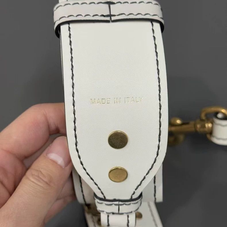 Dior Dior White Leather Belt-2506 Size ONE SIZE - 6 Thumbnail