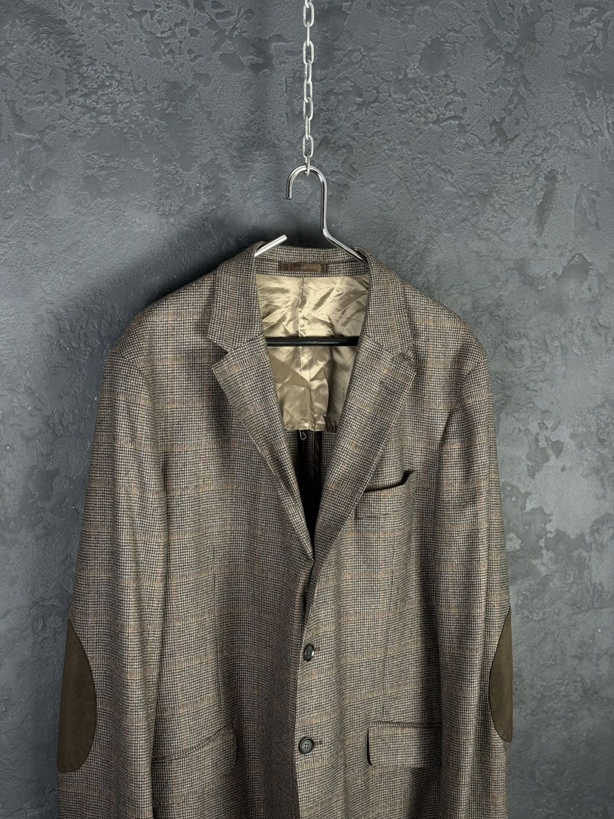 Hackett Men's Hackett London Loro Piana Wool Check Blazer Jacket Size US XL / EU 56 / 4 - 3 Thumbnail