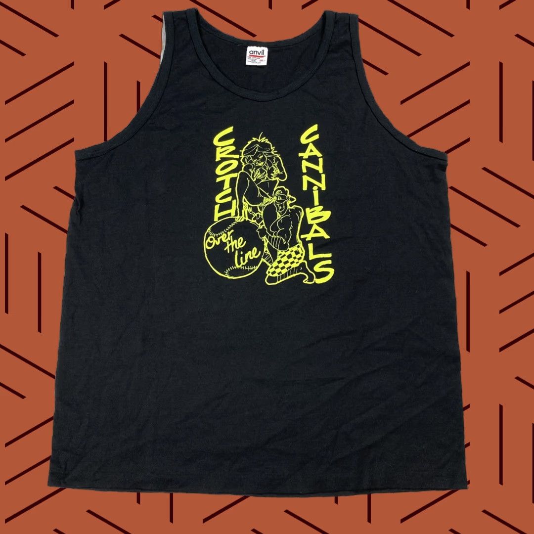 Anvil VINTAGE Anvil US Navy San Diego Crotch Cannibals Tank Top Black 80s XL Unisex Size US XL / EU 56 / 4 - 1 Thumbnail