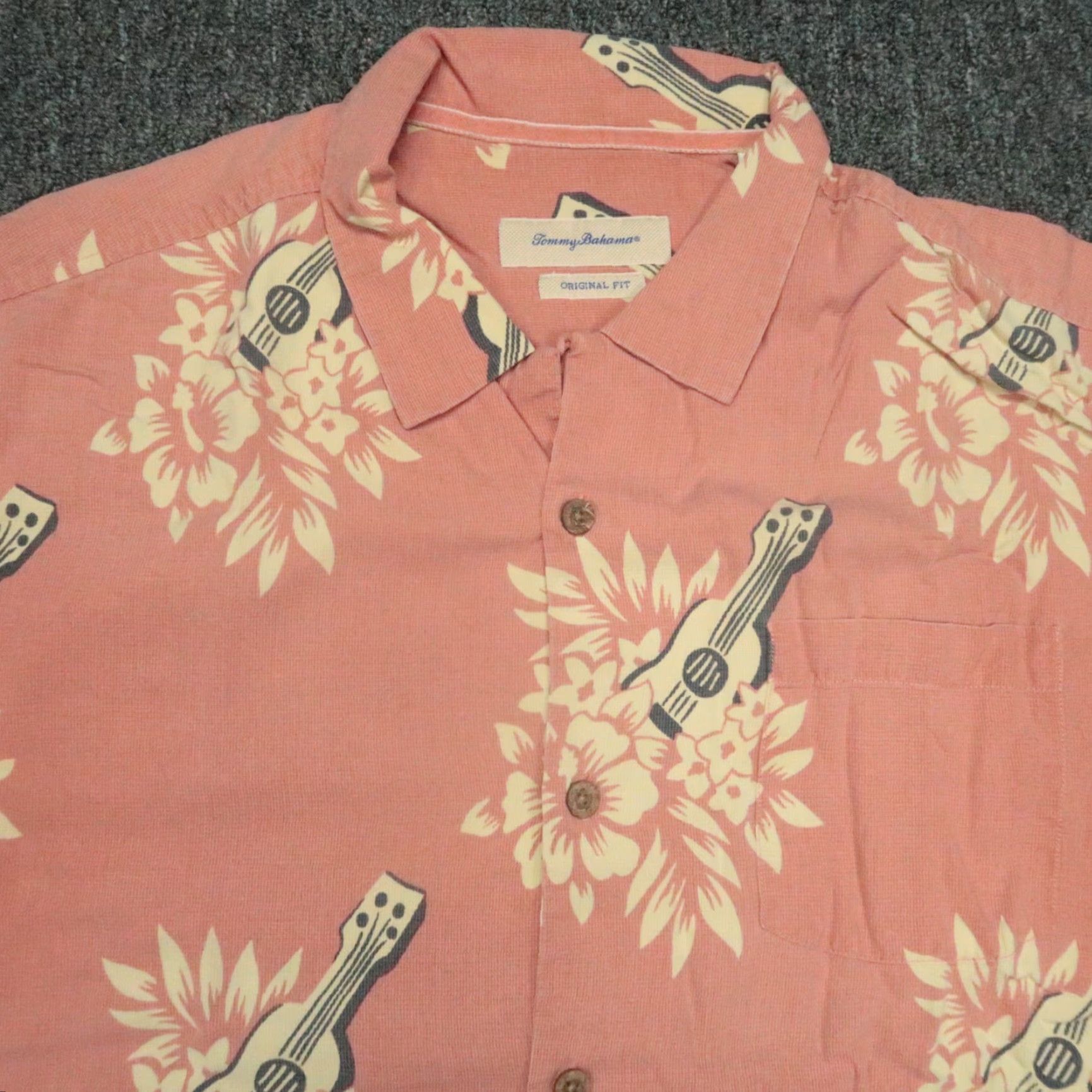 Tommy Bahama VINTAGE Tommy Bahama Shirt Mens XL Silk Floral Hawaiian Red Coral Size US XL / EU 56 / 4 - 2 Thumbnail