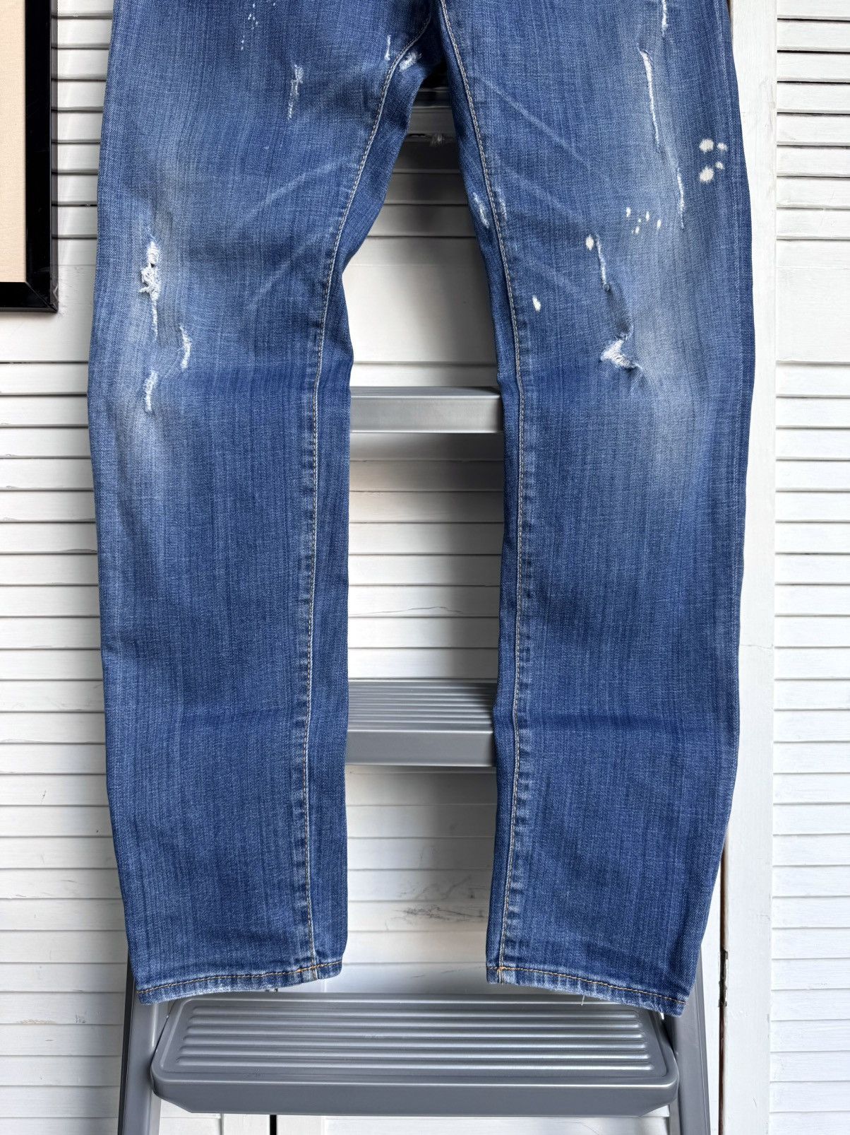 Dsquared2 Dsquared2 Cool Guy Jeans Painted Distressed Denim Size US 34 / EU 50 - 5 Thumbnail