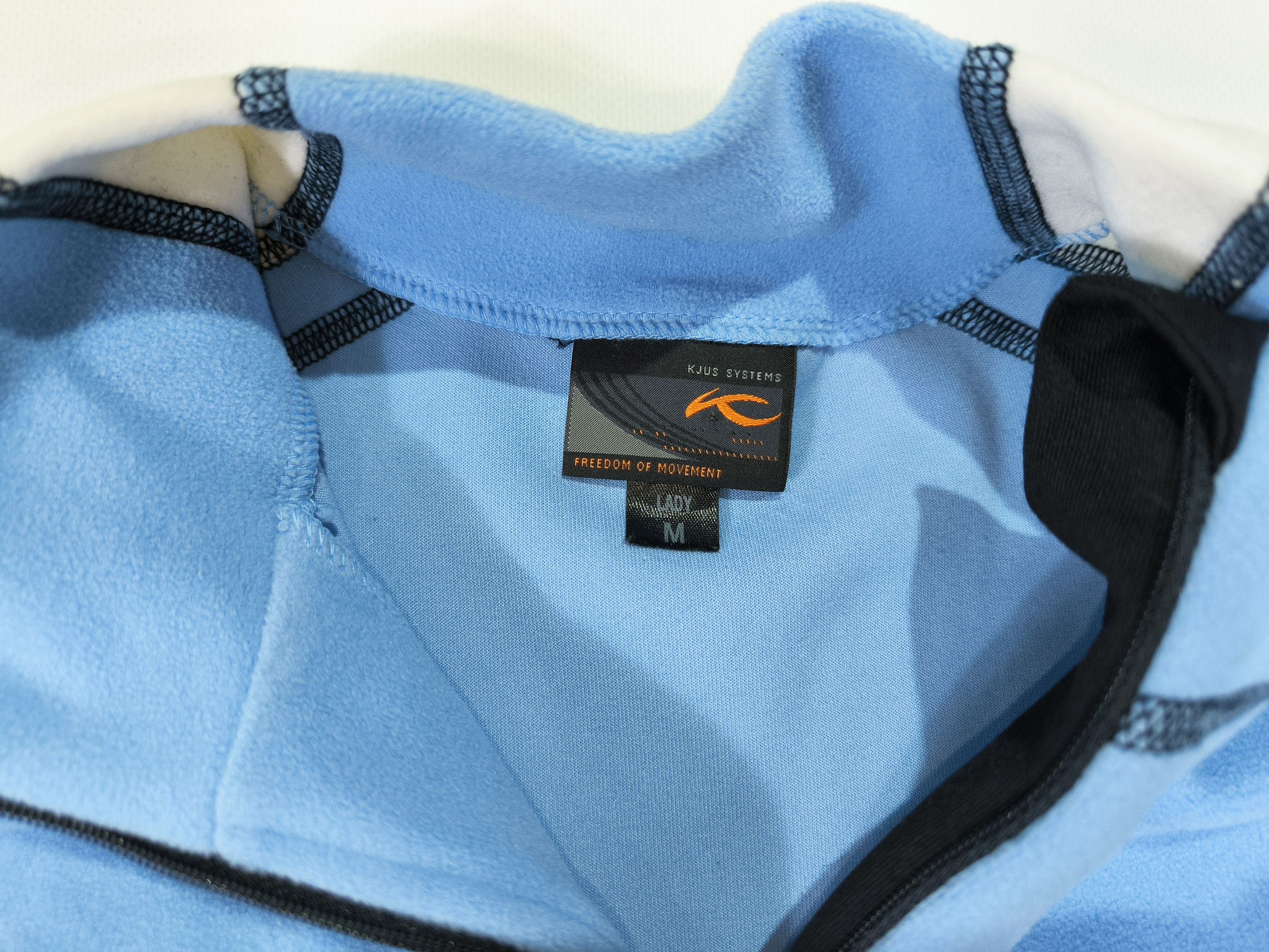 KJUS KJUS Blue Midlayer Pullover 1/4 Zip Fleece Long Sleeve Size M / US 6-8 / IT 42-44 - 7 Thumbnail