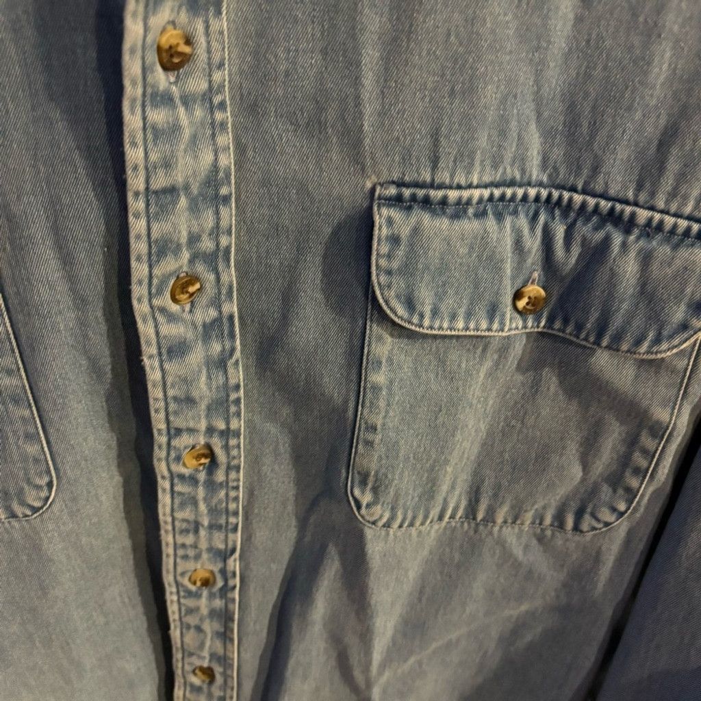 Roundtree & Yorke Men’s Roundtree & Yorke Denim Button Down Shirt Size US XXL / EU 58 / 5 - 2 Thumbnail