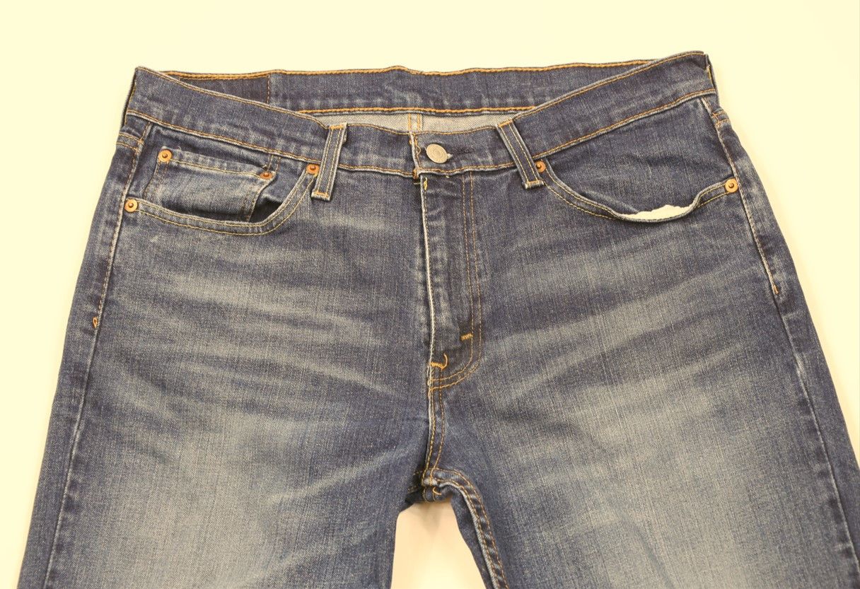 Levi's × Vintage Vintage Y2K Levis 514 Stretch Straight Leg Denim Jeans Blue Size US 33 - 2 Thumbnail