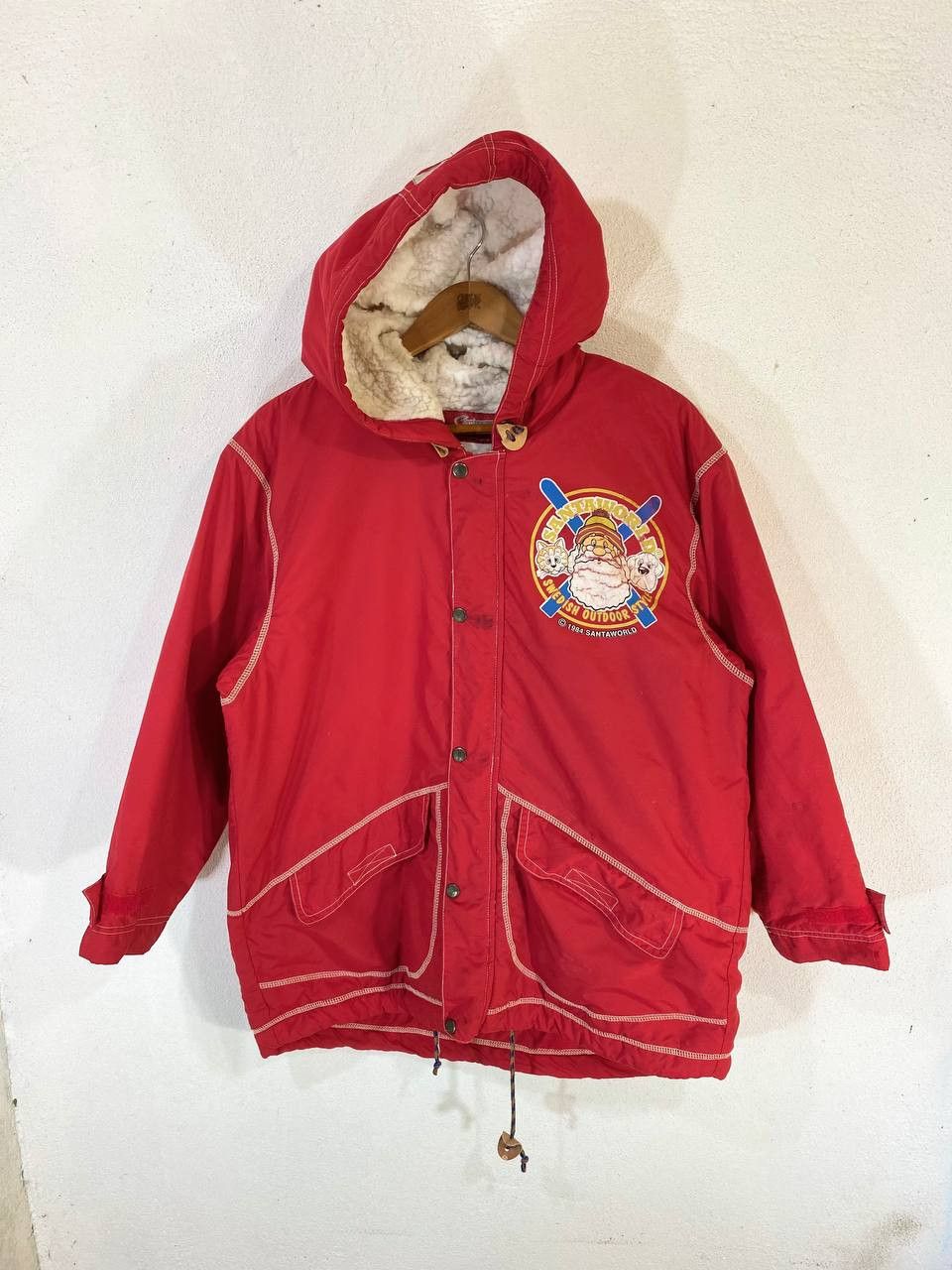 Japanese Brand vintage santa world light jacket sherpa lining Size US XL / EU 56 / 4 - 2 Thumbnail