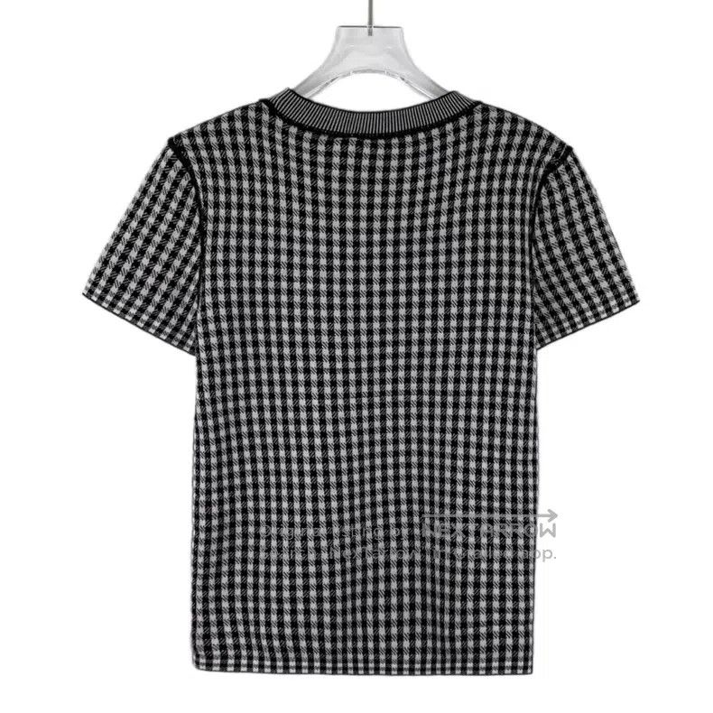 Dior Dior Color-matched bee embroidery checkerboard cashmere kn Size XS / US 0-2 / IT 36-38 - 2 Thumbnail