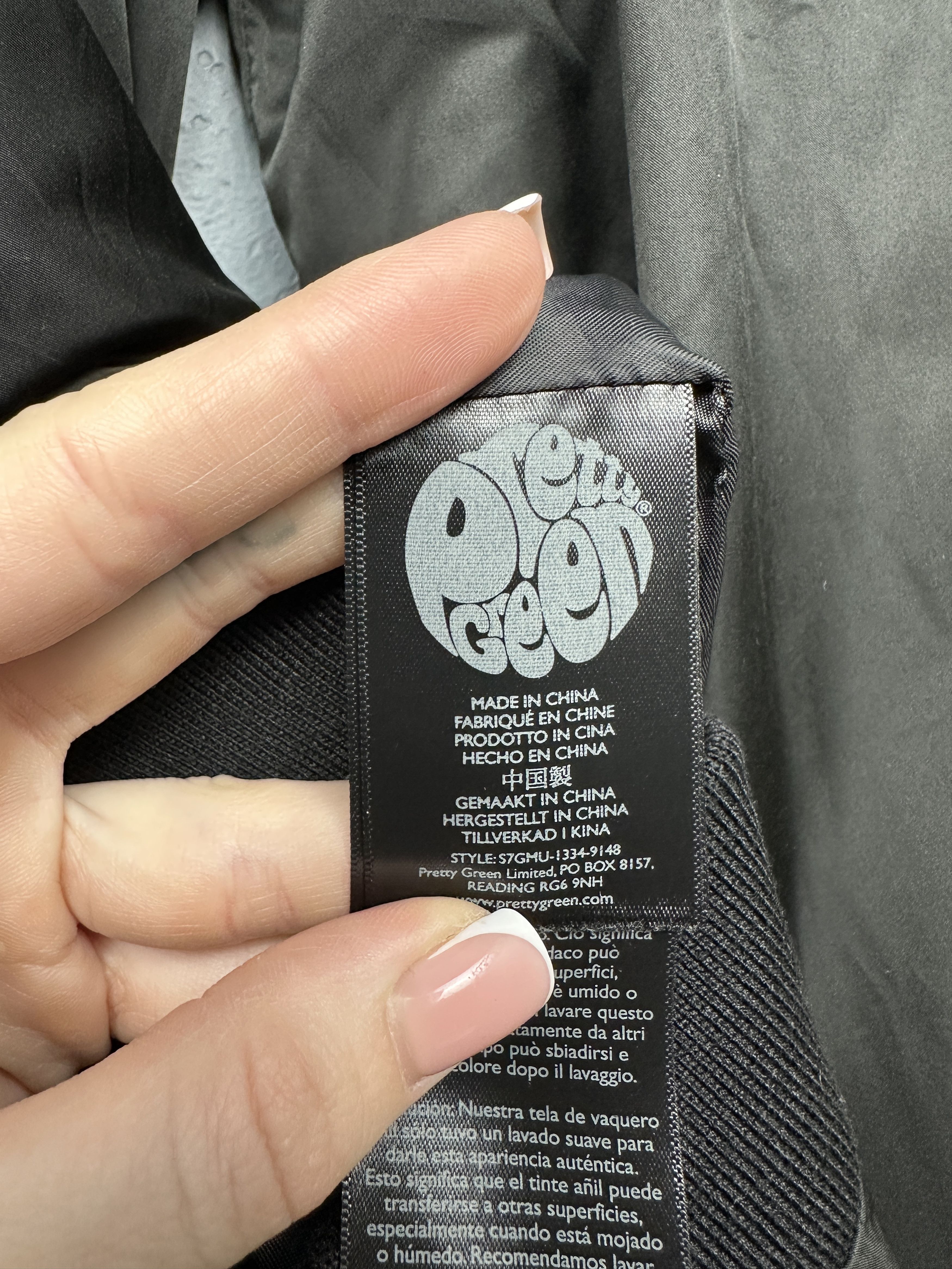 Pretty Green × Vintage Pretty Green Vintage Mens Nylon Bomber Jacket Size US L / EU 52-54 / 3 - 6 Thumbnail