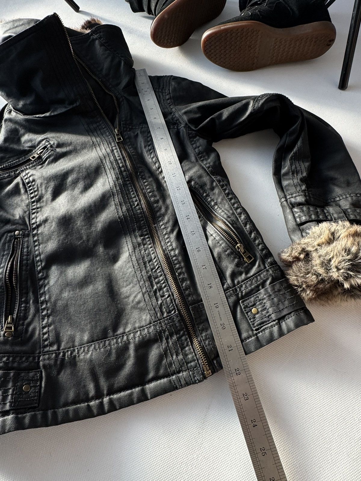 Japanese Brand Vintage Y2K Motorcycle Fur Collar Avantgarde Jacket Size US M / EU 48-50 / 2 - 16 Thumbnail