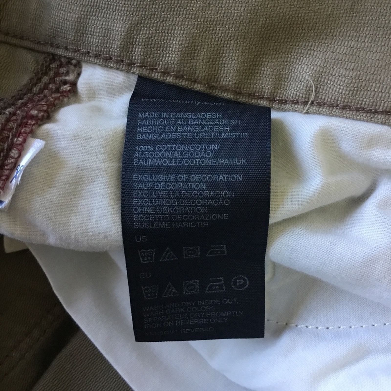 Tommy Hilfiger Tommy Hilfiger Olive Green Straight-Leg Chinos Size US 30 / EU 46 - 9 Thumbnail