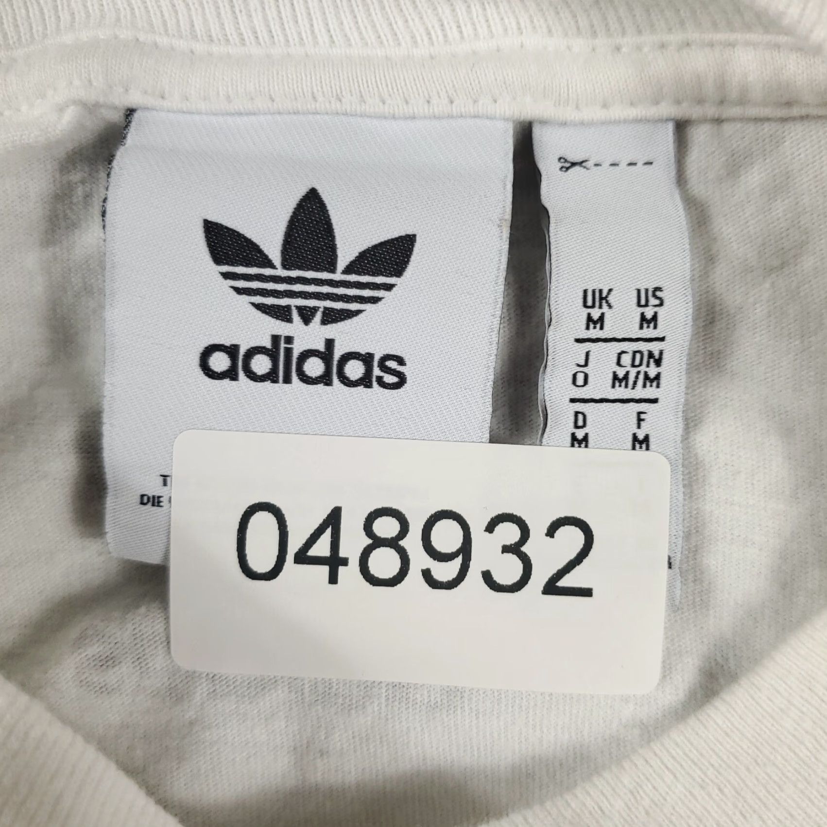 Adidas ADIDAS T Shirt Mens Size Medium White Logo Short Sleeve Crew Neck Cotton Blend Casual Modern Sports Shirt Mens M White Adidas Logo T-Shirt Size US M / EU 48-50 / 2 - 7 Thumbnail