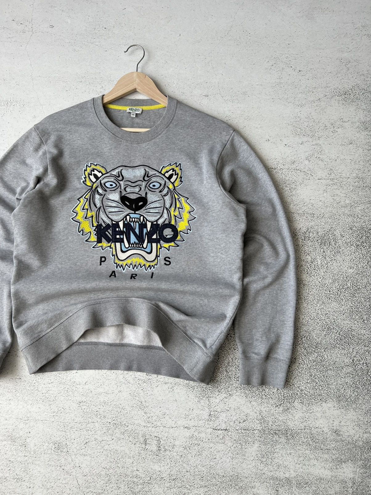 Kenzo 🐅 Kenzo Grey Tiger Sweatshirt Size M Size US M / EU 48-50 / 2 - 2 Thumbnail