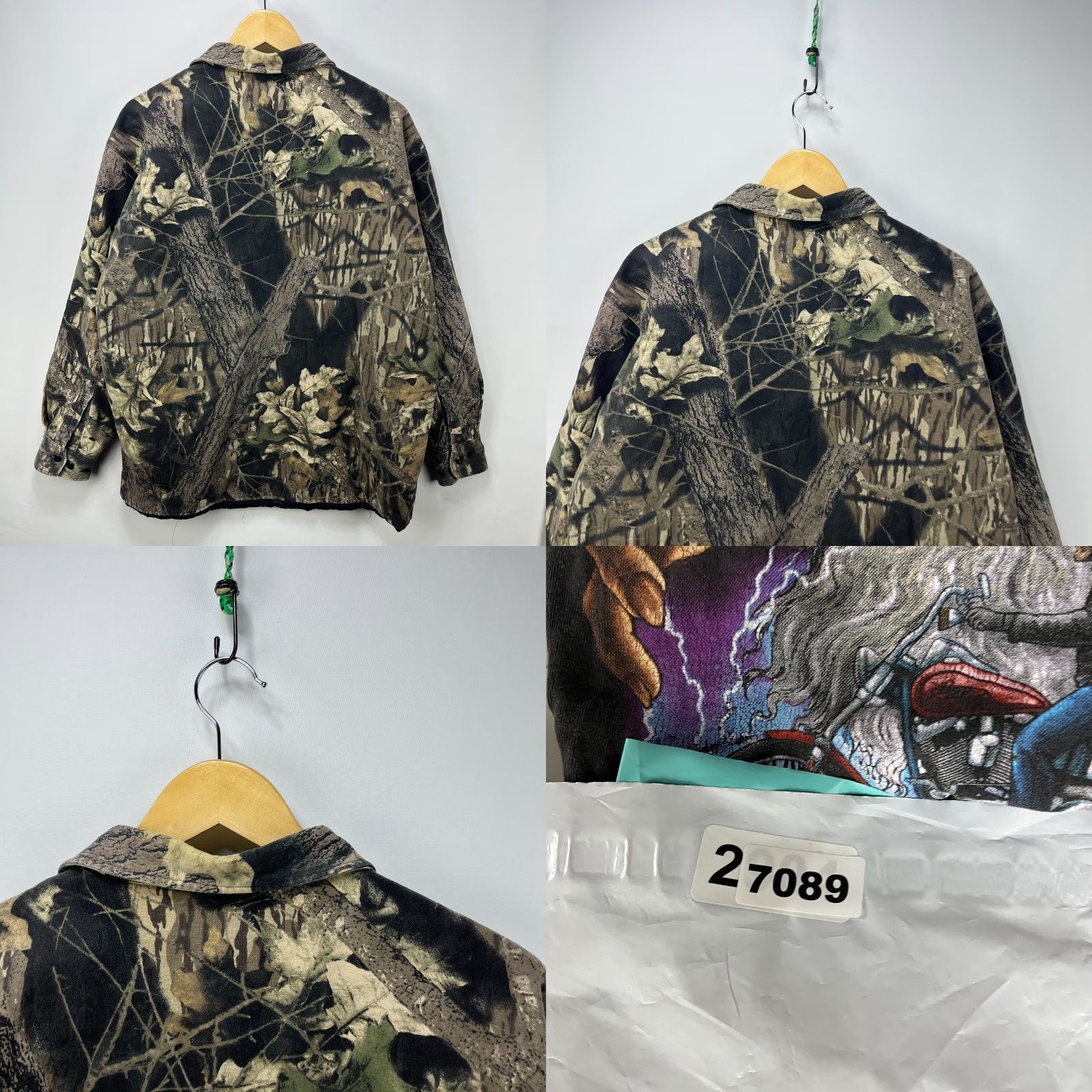 Vintage VINTAGE Cabela's Realtree Camo Lined Jacket Large Hunting Bomber Jacket Mens L Green Size US L / EU 52-54 / 3 - 8 Thumbnail