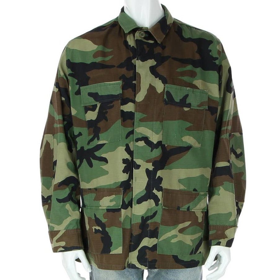 Vintage Vintage Camouflage Army Uniform Field Camo Military Shirt M Size US M / EU 48-50 / 2 - 1 Thumbnail