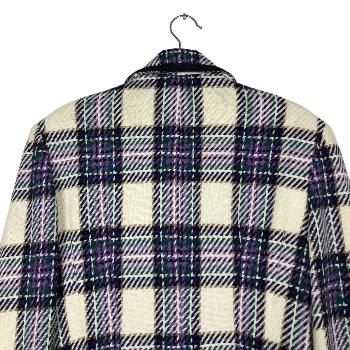 Japanese Brand Vintage Cropped Jacket Tri Angle Issey Miyake Tartan Design Size US M / EU 48-50 / 2 - 9 Thumbnail