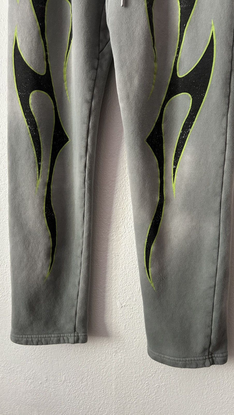 HELLSTAR Hellstar Grey Green Future Flame Sweats Size US 32 / EU 48 - 5 Thumbnail