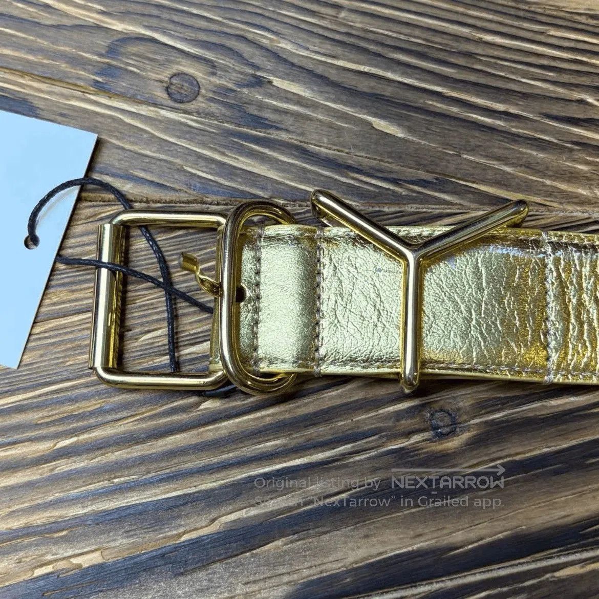 Y/Project Y/Project 10SS Golden Logo Belt. Size ONE SIZE - 1 Thumbnail