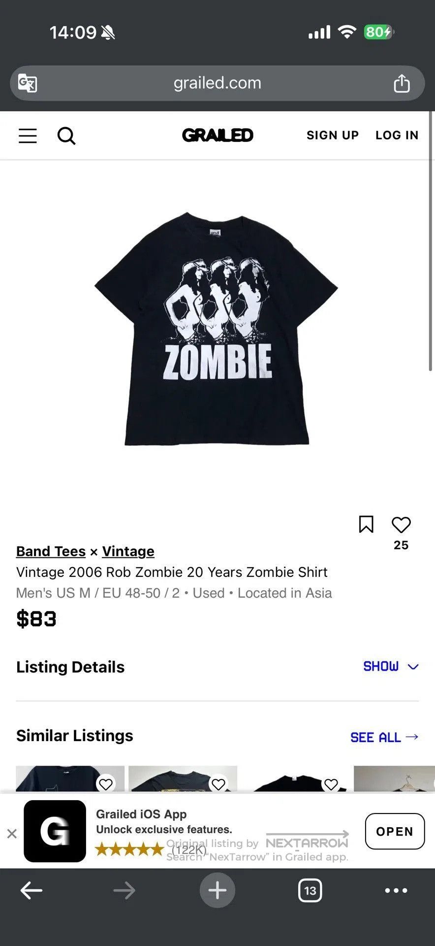 Vintage Vintage 2005. Size US M / EU 48-50 / 2 - 9 Thumbnail