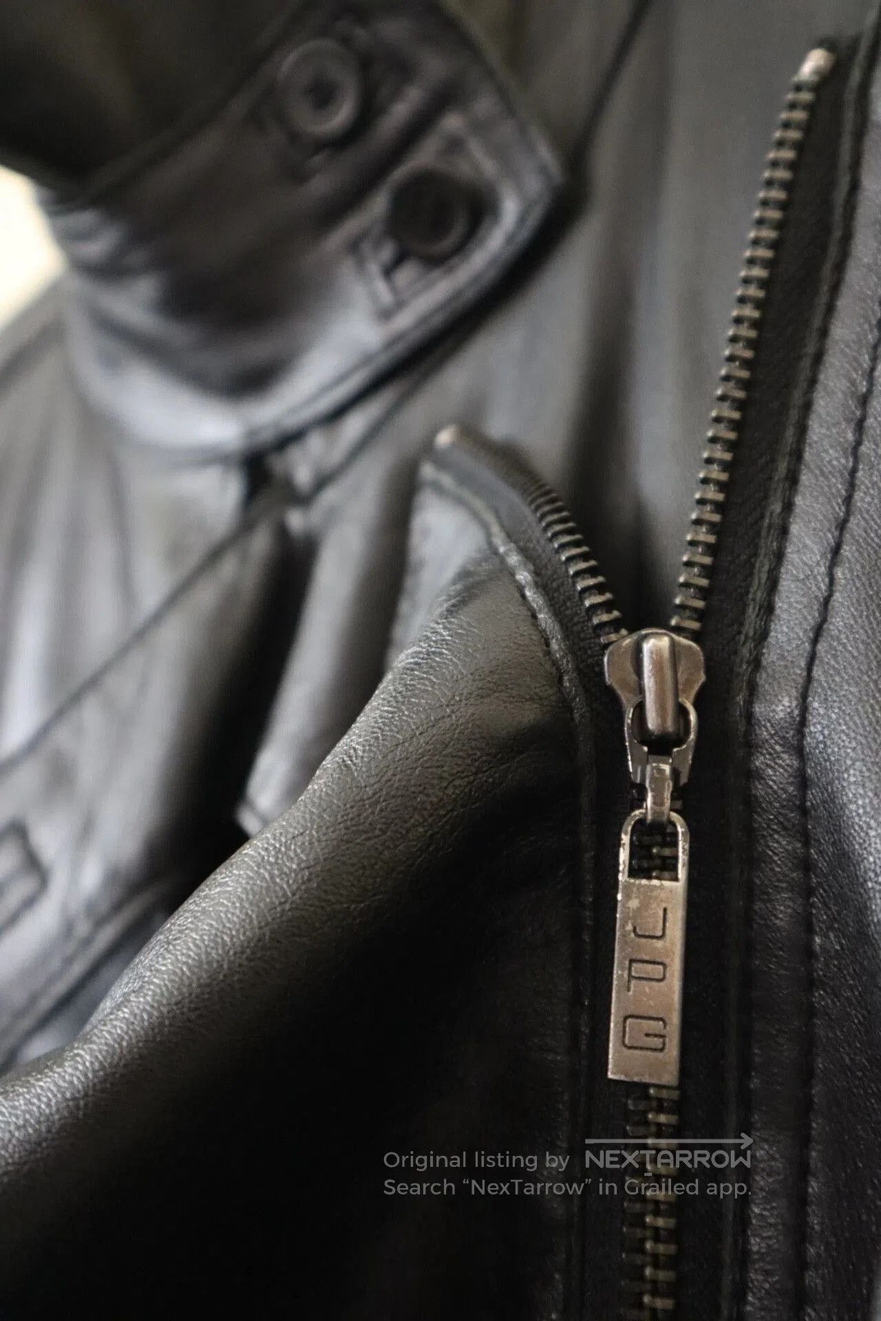 Jean Paul Gaultier 1990s Jean Paul Gaultier Black Leather Coat. Size M / US 6-8 / IT 42-44 - 8 Thumbnail