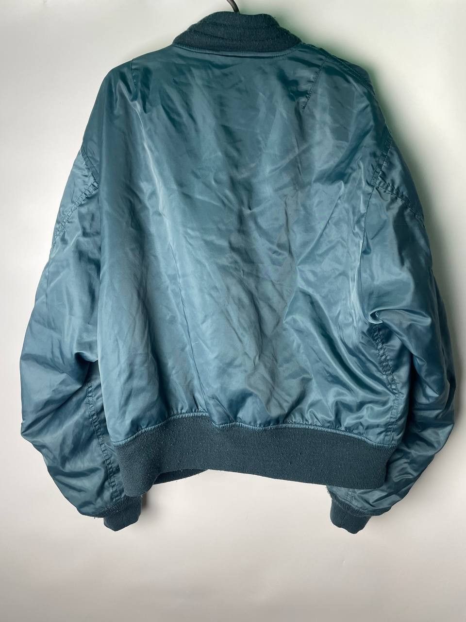 Vintage Streetwear Vintage 90s Navy Bomber Jacket XL Vintage Size US XL / EU 56 / 4 - 2 Thumbnail
