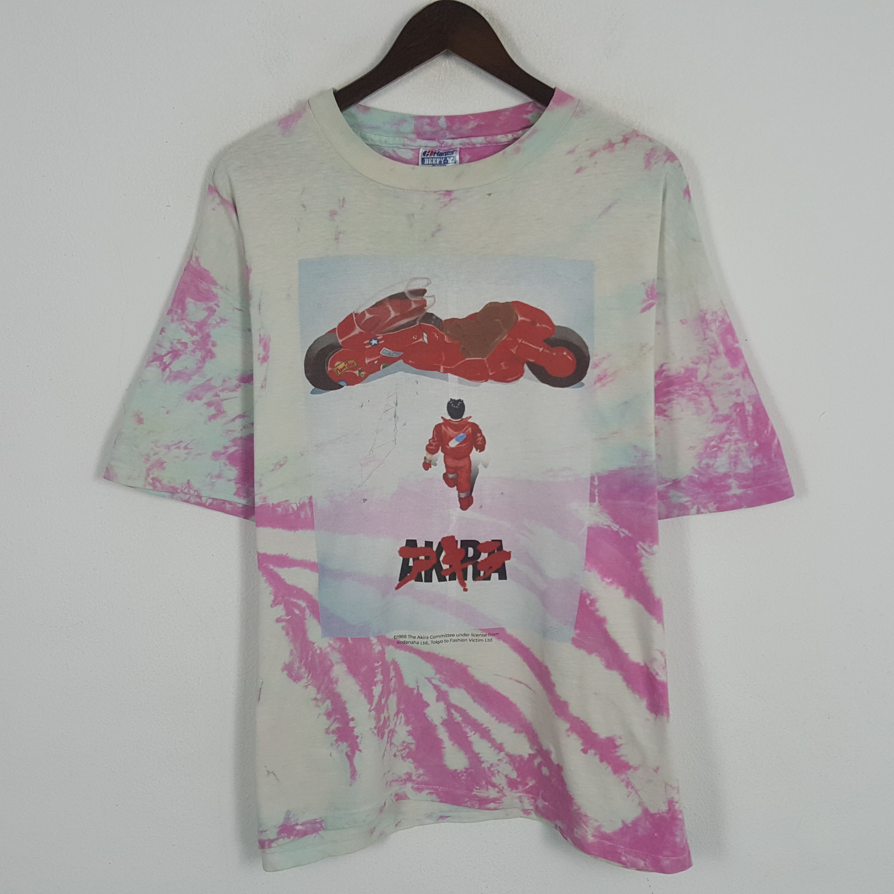 Hanes × Japanese Brand × Vintage Vintage Akira Japanese Anime Acid Wash T-shirt Size US XL / EU 56 / 4 - 3 Thumbnail